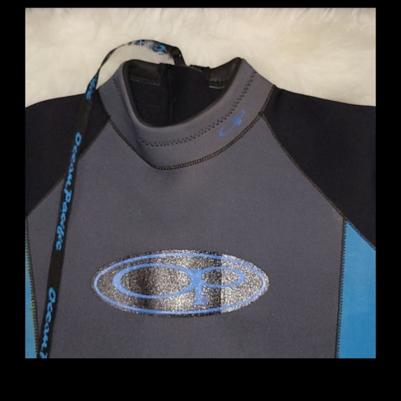 OCEAN PACIFIC OP SWIM SURF AQUA AEROBICS SUIT GEAR - Picture 3 of 16